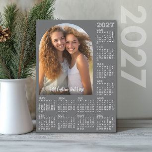 2027 Kalender mit Foto - Moderne Architektur Feiertagskarte