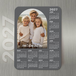 2027 Kalender mit Foto - Moderne Architektur Magnet