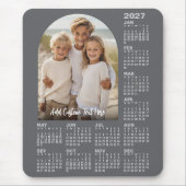 2027 Kalender mit Foto - Moderne Architektur Mousepad (Vorne)