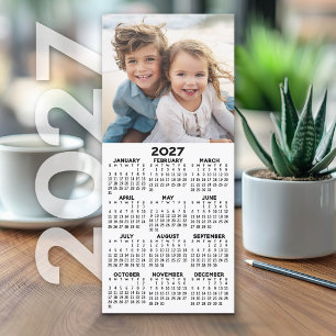 2027 Kalender mit Foto Moderne Minimalistische Kar