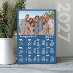 2027 Kalender mit Foto und individuellem Text - Bl Feiertagskarte
