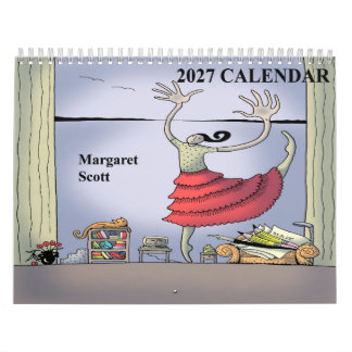 2027 Kalender mit Kunstwerken von Margaret Scott