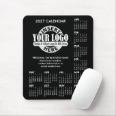 2027 Kalender mit Logo Kontaktinformationen Mousepad (Mit Mouse)
