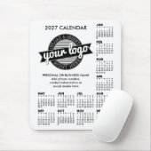 2027 Kalender mit Logo Kontaktinformationen Mousepad (Mit Mouse)