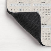 2027 Kalender mit Strand Sand Hintergrund Mousepad (Ecke)