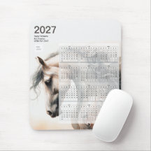 2027 Kalender Reitsport Pferd Geschäft Logo