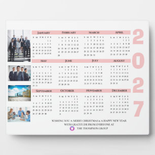 2027 Kalender Unternehmensfoto Weihnachten Neujahr Fotoplatte