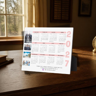 2027 Kalender Unternehmensfoto Weihnachten Neujahr Fotoplatte