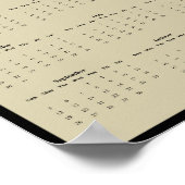 2027-Kalender Virtuoser Uhu: Weiser Wächter Poster (Ecke)
