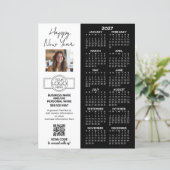 2027 Kalender Vollblatt - Logo, QR-Code, Foto (Stehend Vorderseite)