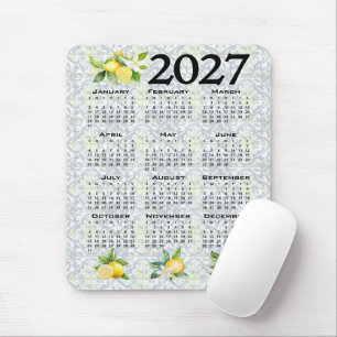 2027 Kalender Zitronen Italienische Mittelmeer Fli Mousepad