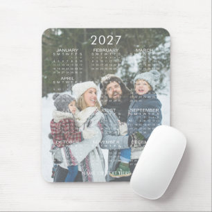 2027 Kalenderfoto auf einen Blick Mousepad