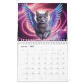 2027 Katzen-Engel-Kalender Kalender (Jan 2027)