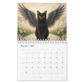 2027 Katzen-Engel-Kalender Kalender (Feb 2027)