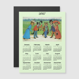 2027 Katzen von Louis Wain Magnet-Kalender Magnetkarte