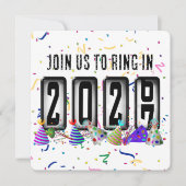 2027 Kilometerstand Neujahrsparty Einladung (Vorderseite)