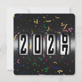 2027 Kilometerstand Neujahrsparty Einladung (Vorderseite)