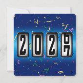 2027 Kilometerstand Neujahrsparty Einladung (Vorderseite)