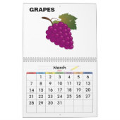 2027 - Kinderkalender (Früchte) Kalender (Mär 2027)