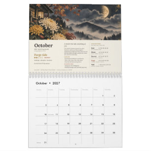 2027 Kinoe Yang Wood Day Master Zeitplanung Kalend Kalender