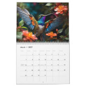 2027 Kolibris in Bewegung Kalender (Mär 2027)