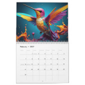 2027 Kolibris in Bewegung Kalender (Feb 2027)