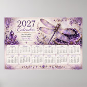 2027 Libellen-Wandkalenderposter Poster (Vorne)