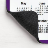 2027 Lila und weißer Kalender von Janz Two Tone Mousepad (Ecke)