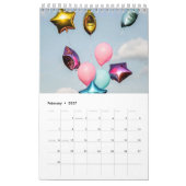 2027 Luftballon-Kalender Kalender (Feb 2027)
