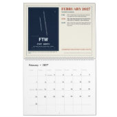 2027 Luftfahrt-Geschichtskalender | Retro Kalender (Feb 2027)