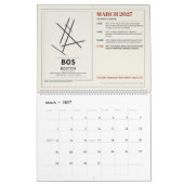 2027 Luftfahrt-Geschichtskalender | Retro Kalender (Mär 2027)