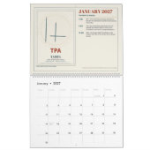 2027 Luftfahrt-Geschichtskalender | Retro Kalender (Jan 2027)