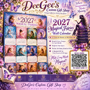 2027 Magische Feen Wandkalender Poster