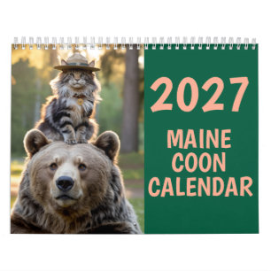 2027 Maine Coon Katzenkalender Kalender