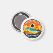 2027 Mediterranean Solar Eclipse Magnet (Vorderseite/Rückseite)
