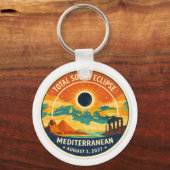 2027 Mediterranean Solar Eclipse Schlüsselanhänger (Vorderseite)