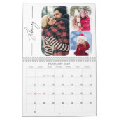 2027 Minimaler moderner benutzerdefinierter Fotoco Kalender (Feb 2027)
