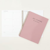 2027 Minimaler Planer Dusty Rose Blush Cover (Anzeige)