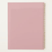 2027 Minimaler Planer Dusty Rose Blush Cover (Rückseite)