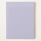 2027 Minimaler Planer Soft Lavender Mist Cover (Rückseite)