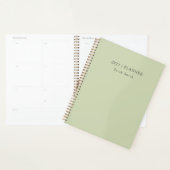 2027 Minimaler Planer Soft Pistachio Sage Cover (Anzeige)