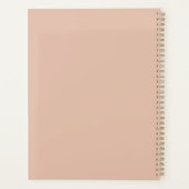 2027 Minimaler Planer Warm Sand Blush Cover (Rückseite)