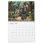 2027 Mittlerer Hund Glas-Kalender Kalender (Feb 2027)