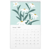 2027 Moderner Abstrakter Botanischer Kalender (Jan 2027)