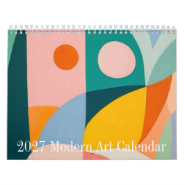 2027 Moderner Kunst Minimalistischer Wandkalender