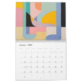 2027 Moderner Kunst Minimalistischer Wandkalender  (Jan 2027)