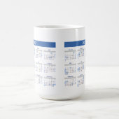 2027 Monats Kalender Doppelseitig Kaffeetasse (Mittel)
