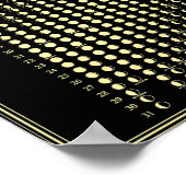 2027 Mondphasen-Kalender im minimalistischen Stil Poster (Ecke)