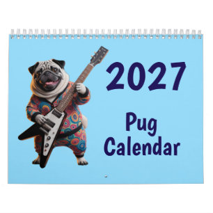 2027 Mops-Kalender Kalender
