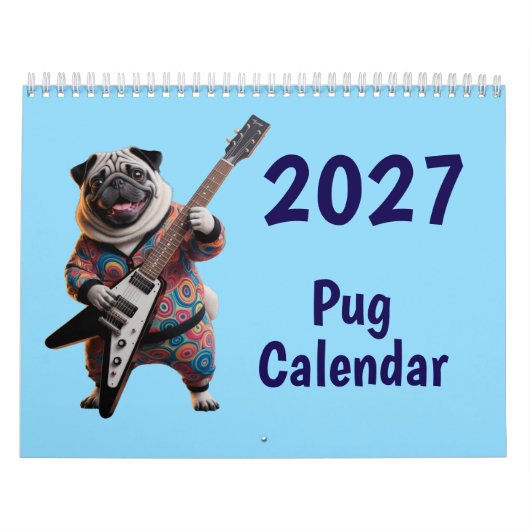 2027 Mops-Kalender Kalender (Titelbild)